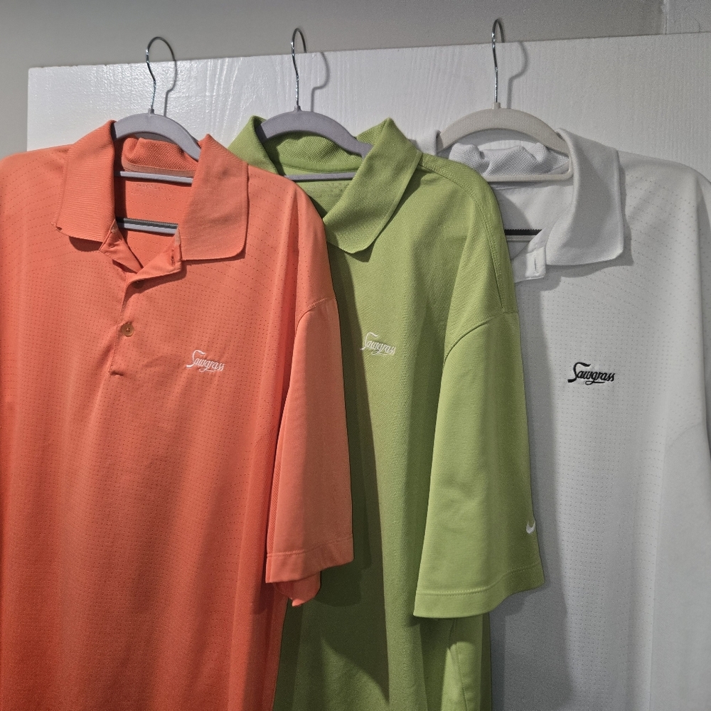 Set of 3 Sawgrass Golf Polo Shirts XL